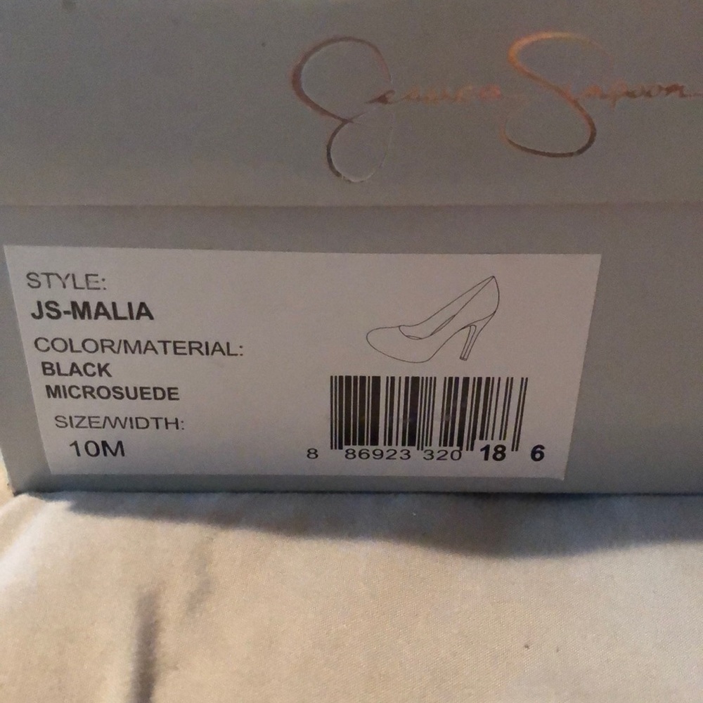 Jessica Simpson black microsuede shoes size 10M